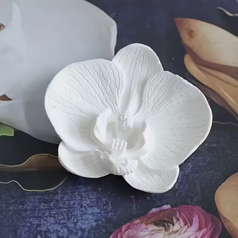 Orchid Phalaenopsis - 3D 나비 난초 실리콘 양초 몰드