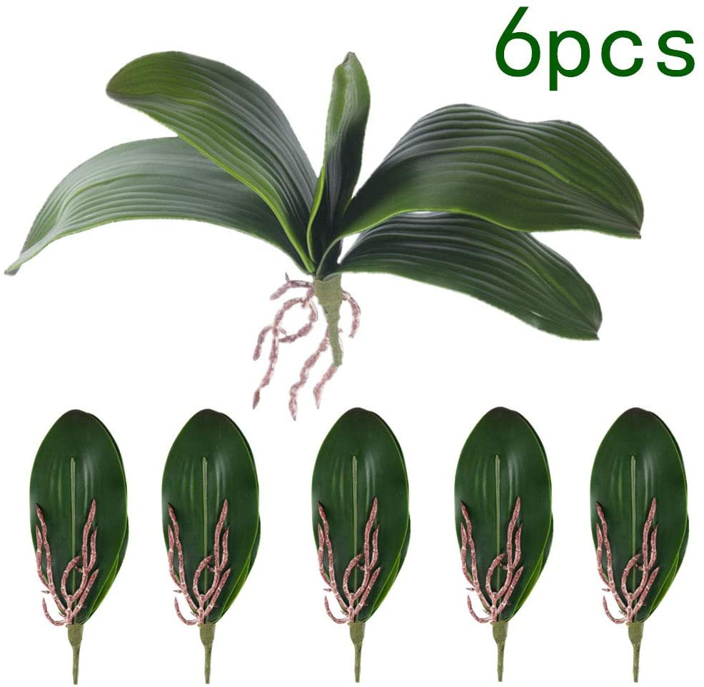 팔라에노프시스 난초 잎 인조 실제 같은 뿌리 라텍스 촉 - Orchid Phalaenopsis 리뷰 및 가격
