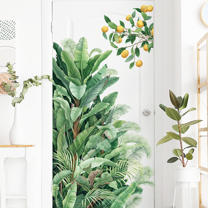 가정용 녹색 잎 벽 스티커, 거실 장식 비닐 벽 데칼, - Monstera Thai Constellation 리뷰 및 가격