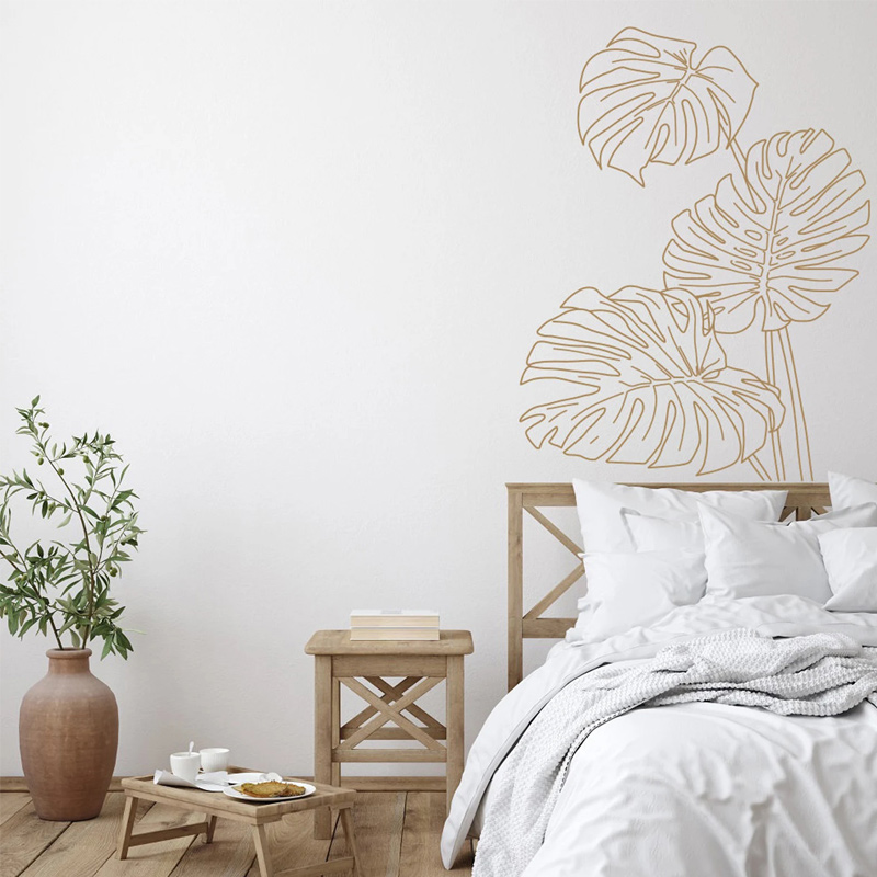 Monstera 열대 정글 나뭇잎 벽 데칼, 팜 비닐, - Monstera Thai Constellation 리뷰 및 가격